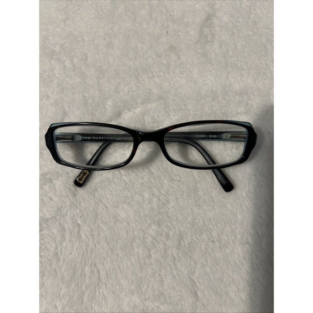 Ted Baker Eyeglasses Frames Black Rectangular Designer Optical 125MM B26